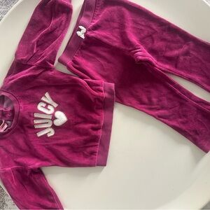 Juicy Couture Kids Matching Set in Pink and White